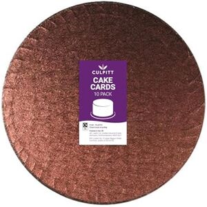 Culpitt 9" Round Cake Boards Brown 2.7mm Cake Cards For Celebration Cakes, Birthday Treats, Cake Tiers, Cupcakes, and More! 9 inch, Pack Of 10 Culpitt 9" Round Cake Boards Brown 2.7mm Cake Cards For Celebration Cakes, Birthday Treats, Cake Tiers, Cupcakes, and More! 9 inch, Pack Of 10