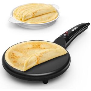 YASHE Pancake Maker, 8-Inch Non-Stick Electric Crepe Maker, Instant Crepe Maker with Cool-Touch Handle, Includes Batter Bowl, Easy to Clean, Auto Temperature Control, Portable for Home Kitchen YASHE Pancake Maker, 8-Inch Non-Stick Electric Crepe Maker, Instant Crepe Maker with Cool-Touch Handle, Includes Batter Bowl, Easy to Clean, Auto Temperature Control, Portable for Home Kitchen