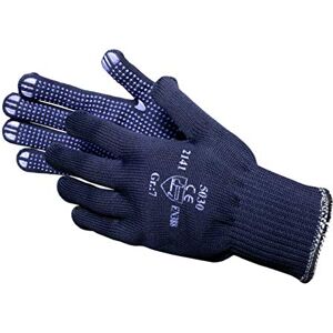 Jah 12 Pairs 5030 Cotton/Polyester Knit Gloves, Working Gloves, with Dots, Safe Grip, Blue, Size 11, Pack of 24 Pieces Jah 12 Pairs 5030 Cotton/Polyester Knit Gloves, Working Gloves, with Dots, Safe Grip, Blue, Size 11, Pack of 24 Pieces