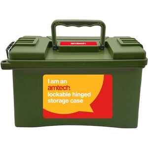 Amtech Plastic Tool Box, Waterproof Storage Box with Twin Locking Points for Secure Storage, Durable Toolbox for Daily Use, Stackable Space-Saving Design, Maximum Capacity of 4kg/ 4.7L Amtech Plastic Tool Box, Waterproof Storage Box with Twin Locking Points for Secure Storage, Durable Toolbox for Daily Use, Stackable Space-Saving Design, Maximum Capacity of 4kg/ 4.7L