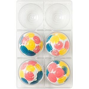 Decora 0050090 Chocolate Mould Modern Hemisphere Diameter 75 mm 6 Cavities Decora 0050090 Chocolate Mould Modern Hemisphere Diameter 75 mm 6 Cavities