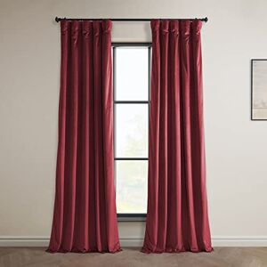 HPD Half Price Drapes Heritage Plush Velvet 108 Inches Long Darkening Curtains for Bedroom & Living Room 50W x 108L, (1 Panel), Cinema Red, 50" W x 108" L (Pack of 1) HPD Half Price Drapes Heritage Plush Velvet 108 Inches Long Darkening Curtains for Bedroom & Living Room 50W x 108L, (1 Panel), Cinema Red, 50" W x 108" L (Pack of 1)