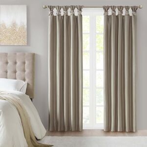 Madison Park Emilia Faux Silk Single Curtain with Privacy Lining, DIY Twist Tab Top, Window Drape for Living Room, Bedroom and Dorm, 50x84, Pewter Madison Park Emilia Faux Silk Single Curtain with Privacy Lining, DIY Twist Tab Top, Window Drape for Living Room, Bedroom and Dorm, 50x84, Pewter