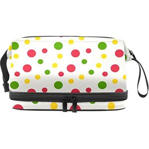 Generic Multi-Functional Storage Travel Cosmetic Bag with Handle,Colorful Fresh dots,Large Capacity Travel Cosmetic Bag Generic Multi-Functional Storage Travel Cosmetic Bag with Handle,Colorful Fresh dots,Large Capacity Travel Cosmetic Bag
