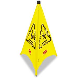 Rubbermaid Commercial Products FG9S0100YEL, 76 cm Pop Up Safety Cone with Multilingual Caution Imprint and Wet Floor Symbol Yellow Rubbermaid Commercial Products FG9S0100YEL, 76 cm Pop Up Safety Cone with Multilingual Caution Imprint and Wet Floor Symbol Yellow