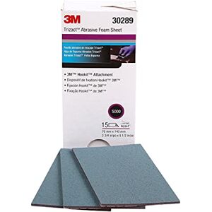 3M Trizact Hookit Foam Sheets, 30289, 5000, 2-3/4 in x 5 1/2 in (70 mm x 140 mm), 15 sheets per carton (30289-4PK) 3M Trizact Hookit Foam Sheets, 30289, 5000, 2-3/4 in x 5 1/2 in (70 mm x 140 mm), 15 sheets per carton (30289-4PK)