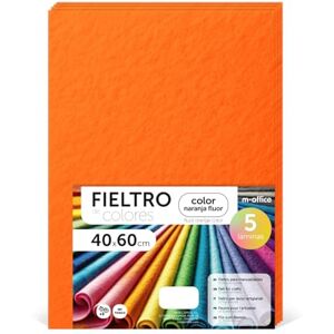 m-office Felt for Crafts, Coloured Felt, Soft and Flexible, Sewing Material, Patchwork Fabrics, Ideal for DIY Projects, Crafts or Decoration, 40 x 60 cm (Fluorescent Orange, 5 Pcs) m-office Felt for Crafts, Coloured Felt, Soft and Flexible, Sewing Material, Patchwork Fabrics, Ideal for DIY Projects, Crafts or Decoration, 40 x 60 cm (Fluorescent Orange, 5 Pcs)