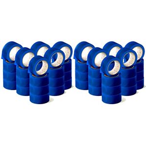 OFITURIA Adhesive Tape, Blue Colour, Adhesive Tape for Packing and Organising Your Boxes and Shipments, Seal in Various Bright Colours 66m x 48mm (48 Units Blue) OFITURIA Adhesive Tape, Blue Colour, Adhesive Tape for Packing and Organising Your Boxes and Shipments, Seal in Various Bright Colours 66m x 48mm (48 Units Blue)