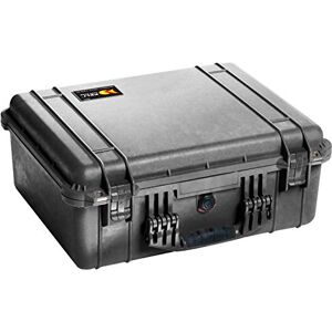 PELI 1550 Protective Shockproof Case for Video and Audio Equipment, IP67 Watertight and Dustproof, 61L Capacity, Made in Germany, No Foam, Black PELI 1550 Protective Shockproof Case for Video and Audio Equipment, IP67 Watertight and Dustproof, 61L Capacity, Made in Germany, No Foam, Black