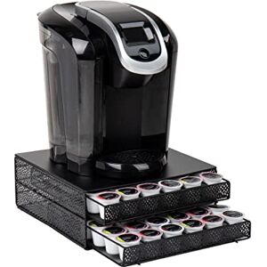 Mind Reader Storage Drawer Coffee Pod Holder, 72 Capacity, Black Mind Reader Storage Drawer Coffee Pod Holder, 72 Capacity, Black