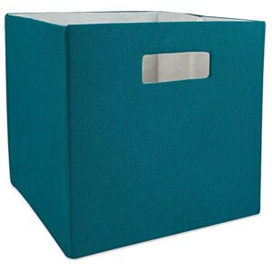 DII Solid, Lightweight and Durable, Polyester, Teal, Large Square, 13x13x13 DII Solid, Lightweight and Durable, Polyester, Teal, Large Square, 13x13x13