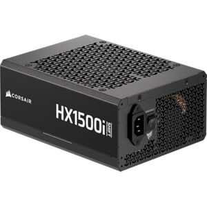 Corsair HX1500i SHIFT Fully Modular ATX Power Supply – Built-in iCUE LINK System Hub, Dual Native 12V-2x6 Cable, ATX 3.1 & PCIe 5.1, Side-Mounted Connectors, Cybenetics Platinum – Black Corsair HX1500i SHIFT Fully Modular ATX Power Supply – Built-in iCUE LINK System Hub, Dual Native 12V-2x6 Cable, ATX 3.1 & PCIe 5.1, Side-Mounted Connectors, Cybenetics Platinum – Black