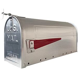 ARREGUI E2101 American Style Aluminium Single Mailbox, Stainless Steel, L (Magazines and C4 Envelopes) 22 x 48 x 17 cm ARREGUI E2101 American Style Aluminium Single Mailbox, Stainless Steel, L (Magazines and C4 Envelopes) 22 x 48 x 17 cm