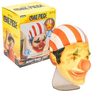 Paladone Buggy Mask Light, Wall Mountable or Freestanding LED Lamp, Officially Licensed One Piece Merchandise for Bedrooms, Man Caves, Home and Collectors Paladone Buggy Mask Light, Wall Mountable or Freestanding LED Lamp, Officially Licensed One Piece Merchandise for Bedrooms, Man Caves, Home and Collectors