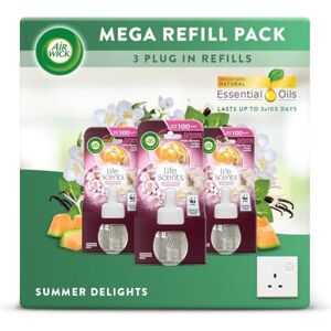 Airwick Air Wick Summer Delights Plug in Electrical Air Freshener Refill Pack Pack of 3 Lasts up to 300 Days Airwick Air Wick Summer Delights Plug in Electrical Air Freshener Refill Pack Pack of 3 Lasts up to 300 Days