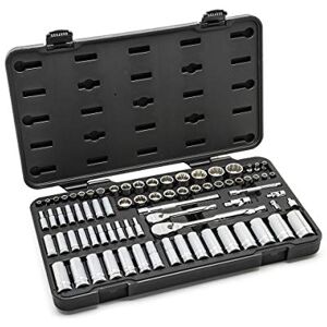 GEARWRENCH 76 Pc. 1/4" & 3/8" Drive 12 Pt. Standard & Deep Mechanics Tool Set, SAE/Metric 80948 GEARWRENCH 76 Pc. 1/4" & 3/8" Drive 12 Pt. Standard & Deep Mechanics Tool Set, SAE/Metric 80948