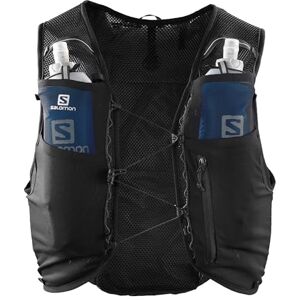 Salomon Hydra 8 Unisex Hydration Vest with 2 Soft Flasks (500ml), Trail Running and Hiking, Black, Large Salomon Hydra 8 Unisex Hydration Vest with 2 Soft Flasks (500ml), Trail Running and Hiking, Black, Large