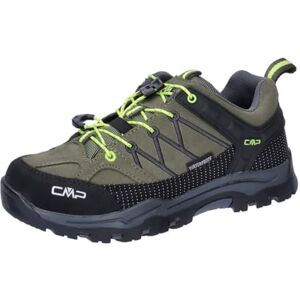 CMP Kids Rigel Low Trekking Shoes Wp, Olive-Yellow Fluo UK 2.5 CMP Kids Rigel Low Trekking Shoes Wp, Olive-Yellow Fluo UK 2.5