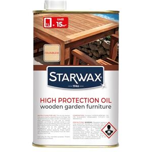 STARWAX Teak & Exotic Wood Protective Oil for Garden Furniture 1L Ideal for Deep Nourishing, Preserving from Drying and Greying STARWAX Teak & Exotic Wood Protective Oil for Garden Furniture 1L Ideal for Deep Nourishing, Preserving from Drying and Greying