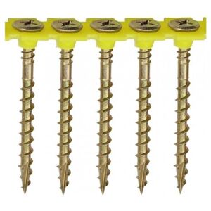 TIMCO Solo Collated Chipboard & Woodscrews PH Double Countersunk Yellow Box of 1000-55SCOLY TIMCO Solo Collated Chipboard & Woodscrews PH Double Countersunk Yellow Box of 1000-55SCOLY