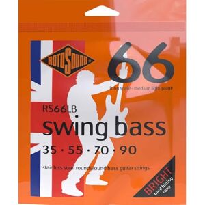 Rotosound RS66LB Stainless Steel Medium Light Gauge Roundwound Bass Strings (35 55 70 90) Rotosound RS66LB Stainless Steel Medium Light Gauge Roundwound Bass Strings (35 55 70 90)