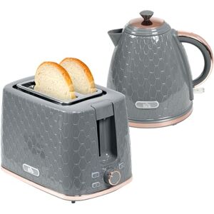 HOMCOM Kettle and Toaster Set, 1.7L 3000W Fast Boil Jug Kettle with Auto Shut Off, 2 Slice Toaster with 7 Level Browning Controls & Crumb Tray, UK Otter Thermostat, Grey HOMCOM Kettle and Toaster Set, 1.7L 3000W Fast Boil Jug Kettle with Auto Shut Off, 2 Slice Toaster with 7 Level Browning Controls & Crumb Tray, UK Otter Thermostat, Grey