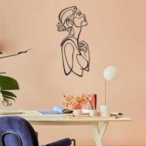 Hanah Home Stylish Black Decorative Metal Wall Accessory, 40 x 88 cm, 100% Steel, 1.5 mm Thickness, Lightweight and Durable, Perfect for Modern Decor Hanah Home Stylish Black Decorative Metal Wall Accessory, 40 x 88 cm, 100% Steel, 1.5 mm Thickness, Lightweight and Durable, Perfect for Modern Decor