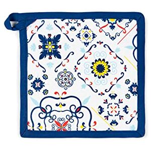 Excelsa Vietri Color Kitchen Pot Holder, Cm. 20 x 20, Lining 100% Cotton, Padding Polyester Excelsa Vietri Color Kitchen Pot Holder, Cm. 20 x 20, Lining 100% Cotton, Padding Polyester