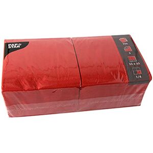 Papstar 12483 250 Serviettes 3 Ply 1/4 Fold 33 x 33 cm Red Papstar 12483 250 Serviettes 3 Ply 1/4 Fold 33 x 33 cm Red