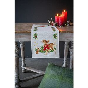 Vervaco Counted Cross Stitch Table Runner Small Deer with Rabbit Embroidery Complete Kit Adult Leisure Creative Home Decoration Manual Table Cadeou DIY ca. 32 x 84 cm Cross Stitch Vervaco Counted Cross Stitch Table Runner Small Deer with Rabbit Embroidery Complete Kit Adult Leisure Creative Home Decoration Manual Table Cadeou DIY ca. 32 x 84 cm Cross Stitch