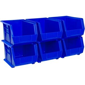 Akro-Mils 30239 Plastic Storage Stacking Hanging Akro Bin, 11-Inch by 8-Inch by 7-Inch, Blue, Case of 6 Akro-Mils 30239 Plastic Storage Stacking Hanging Akro Bin, 11-Inch by 8-Inch by 7-Inch, Blue, Case of 6