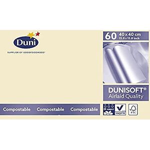 Duni soft Napkins Cream 40 x 40cm Pack of 60 Duni soft Napkins Cream 40 x 40cm Pack of 60