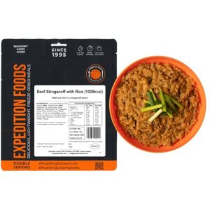 EXPEDITION FOODS expeditionfoods.com EXPEDITION FOODS Beef Stroganoff with Rice (Double Serving / 1000KCAL) Freeze-Dried Camping & Hiking Food EXPEDITION FOODS expeditionfoods.com EXPEDITION FOODS Beef Stroganoff with Rice (Double Serving / 1000KCAL) Freeze-Dried Camping & Hiking Food