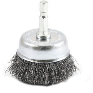Forney 72729 Wire Cup Brush, Coarse Crimped with 1/4-Inch Hex Shank, 2-Inch-by-.012-Inch, Silver Forney 72729 Wire Cup Brush, Coarse Crimped with 1/4-Inch Hex Shank, 2-Inch-by-.012-Inch, Silver