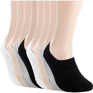 Pro Mountain No Show Socks Athletic Cushion Cotton Sport Footies For Women (S (UK Ladies Shoes Size 3-6), Black White Grey Beige assorted 8 pairs Pack) Pro Mountain No Show Socks Athletic Cushion Cotton Sport Footies For Women (S (UK Ladies Shoes Size 3-6), Black White Grey Beige assorted 8 pairs Pack)