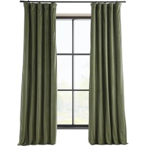 HPD Half Price Drapes Signature Velvet Thermal Blackout Curtains for Living Room 108 Inch Long (1 Panel) Rod Pocket Insulated Blackout Curtains for Bedroom Window Curtains, 50W x 108L, Hunter Green HPD Half Price Drapes Signature Velvet Thermal Blackout Curtains for Living Room 108 Inch Long (1 Panel) Rod Pocket Insulated Blackout Curtains for Bedroom Window Curtains, 50W x 108L, Hunter Green