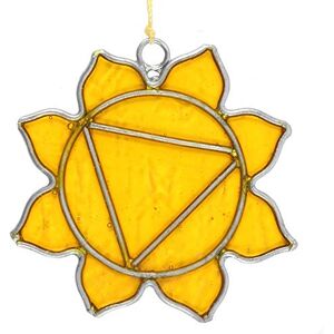 Something Different CK_19628 Mini Suncatcher Solar Plexus Chakra Symbol H:7.5cm W:6cm D:0.01cm Pack of 1, yellow Something Different CK_19628 Mini Suncatcher Solar Plexus Chakra Symbol H:7.5cm W:6cm D:0.01cm Pack of 1, yellow
