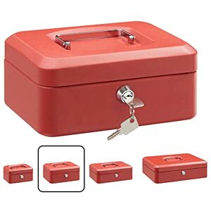 ARREGUI Elegant Box with Tray (Steel), red, C9224 ARREGUI Elegant Box with Tray (Steel), red, C9224