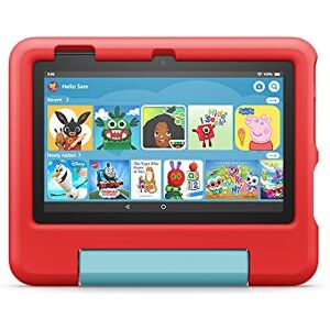 Amazon Kid-Proof Case for Fire 7 tablet Only compatible with 12th generation tablet (2022 release), for ages 3–7, Red Amazon Kid-Proof Case for Fire 7 tablet Only compatible with 12th generation tablet (2022 release), for ages 3–7, Red