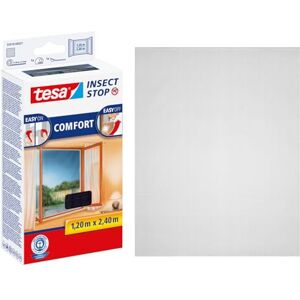 tesa UK tesa Insect Stop COMFORT for French Windows Self-Adhesive Hook & Loop No Drill Fly Screen in Anthracite, 120 cm x 240 cm tesa UK tesa Insect Stop COMFORT for French Windows Self-Adhesive Hook & Loop No Drill Fly Screen in Anthracite, 120 cm x 240 cm