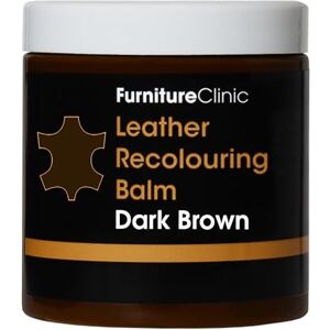 Furniture Clinic Leather Recolouring Balm Colour Restorer for Sofas, Repair Faded & Scratched Upholstery, Car Seats, Shoes and Clothing 16 Colours (Dark Brown) Furniture Clinic Leather Recolouring Balm Colour Restorer for Sofas, Repair Faded & Scratched Upholstery, Car Seats, Shoes and Clothing 16 Colours (Dark Brown)