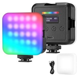 NEEWER Magnetic RGB Video Light, 360° Full Color RGB61 LED Camera Light with 3 Cold Shoe Mounts/CRI 97+/20 Scene Modes/2500K-8500K/2000mAh, Small Panel Light for Portable Photography Selfie Lighting NEEWER Magnetic RGB Video Light, 360° Full Color RGB61 LED Camera Light with 3 Cold Shoe Mounts/CRI 97+/20 Scene Modes/2500K-8500K/2000mAh, Small Panel Light for Portable Photography Selfie Lighting