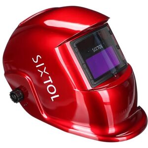 SIXTOL Welding MASK 2 Solar Automatic Darkening Welding Helmet Welding Mask Grinding Function Wide Shade 4/9-13 Welding Helmet for Tig Mig Arc Red SIXTOL Welding MASK 2 Solar Automatic Darkening Welding Helmet Welding Mask Grinding Function Wide Shade 4/9-13 Welding Helmet for Tig Mig Arc Red
