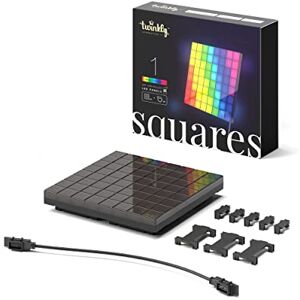 Twinkly Squares Extensions App-Controlled LED Panels with 64 RGB (16 Million Colours) Pixels. Black. 1 Expansion Plates, Compatible Squares Starter Kit Twinkly Squares Extensions App-Controlled LED Panels with 64 RGB (16 Million Colours) Pixels. Black. 1 Expansion Plates, Compatible Squares Starter Kit