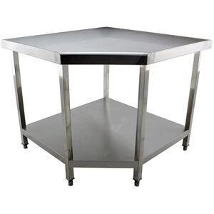 Stalwart DA-VT106C Commercial Work Table Corner Unit Stainless Steel Sides 600mm Stalwart DA-VT106C Commercial Work Table Corner Unit Stainless Steel Sides 600mm
