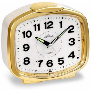 Atlanta Alarm Clock, Gold/Beige, 12 x 11 x 6 cm Atlanta Alarm Clock, Gold/Beige, 12 x 11 x 6 cm