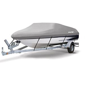 MSC Heavy Duty 600D Marine Grade Polyester Canvas Trailerable Waterproof Boat Cover,Fits V-Hull,Tri-Hull, Runabout Boat Cover (Model H Length:23'-24' Beam Width: up to 102", Gray) MSC Heavy Duty 600D Marine Grade Polyester Canvas Trailerable Waterproof Boat Cover,Fits V-Hull,Tri-Hull, Runabout Boat Cover (Model H Length:23'-24' Beam Width: up to 102", Gray)