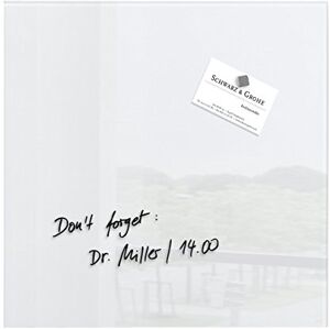 Sigel GL158 Premium Glass magnetic Board, glossy surface, 30 x 30 cm, easy mounting, super White Artverum Sigel GL158 Premium Glass magnetic Board, glossy surface, 30 x 30 cm, easy mounting, super White Artverum