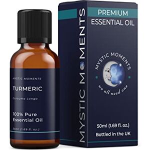 Mystic Moments Turmeric Essential Oil 50ml Pure & Natural Oil for Diffusers, Aromatherapy & Massage Blends Vegan GMO Free Mystic Moments Turmeric Essential Oil 50ml Pure & Natural Oil for Diffusers, Aromatherapy & Massage Blends Vegan GMO Free