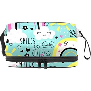 Generic Multi-Functional Storage Travel Cosmetic Bag with Handle,Hello Love Sunshine,Large Capacity Travel Cosmetic Bag Generic Multi-Functional Storage Travel Cosmetic Bag with Handle,Hello Love Sunshine,Large Capacity Travel Cosmetic Bag